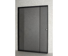 21U-Rack front door-black